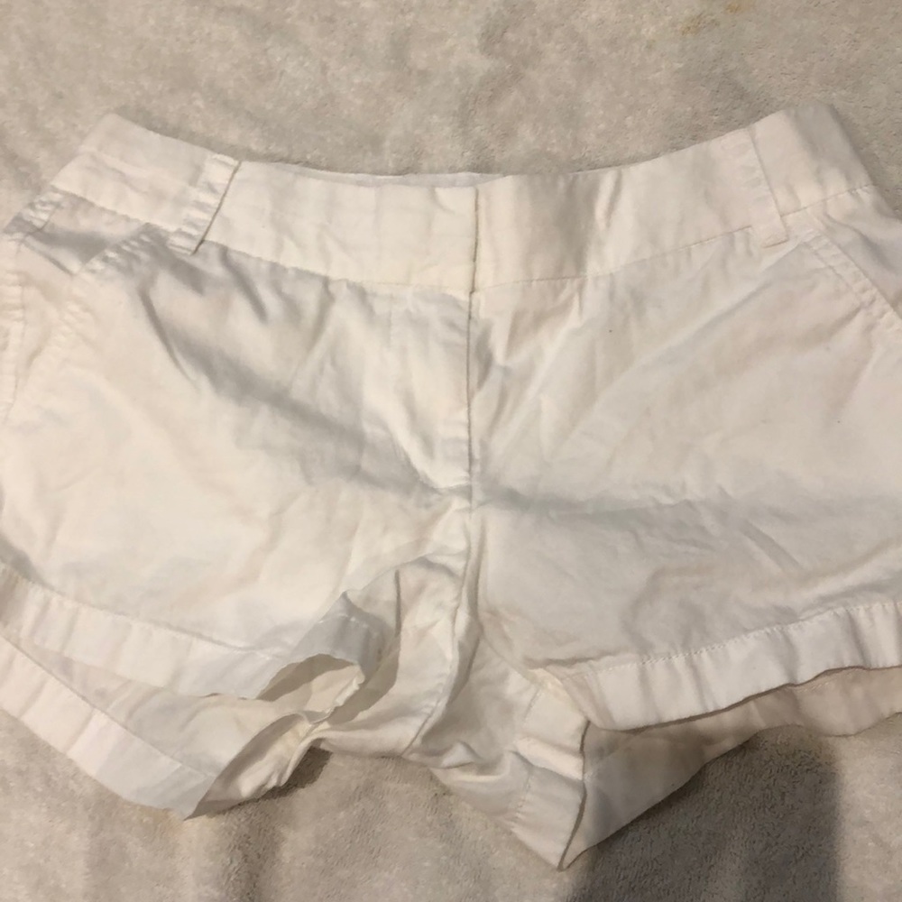 White j crew shorts